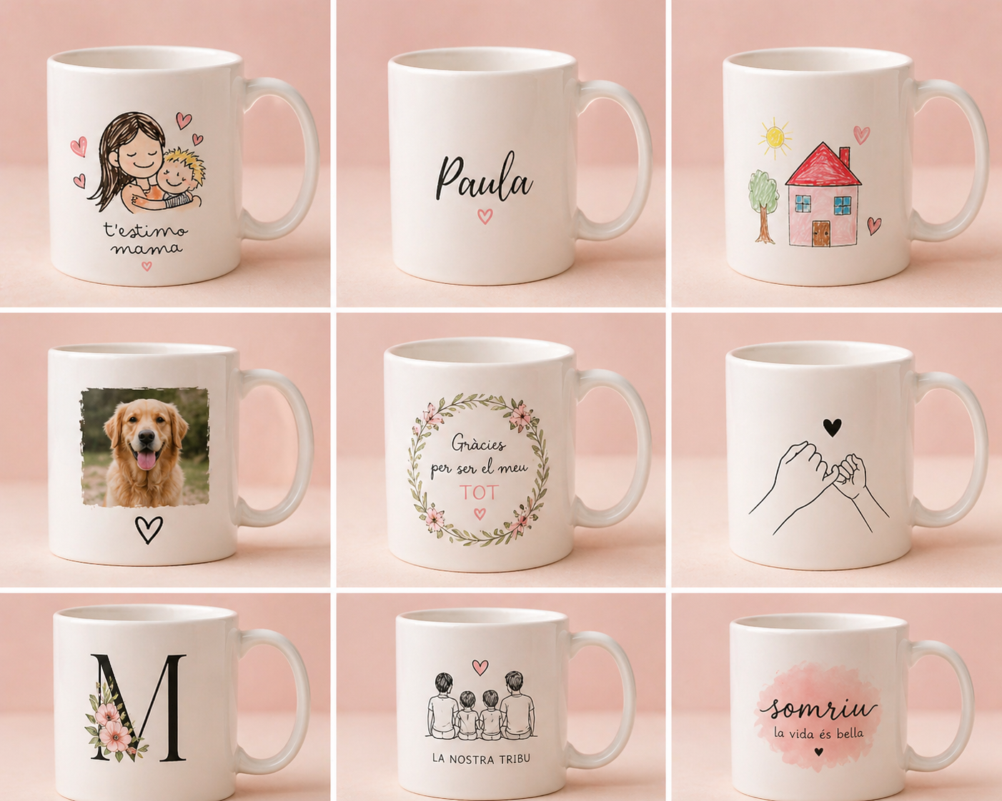 Taza Personalizada con Inicial y Nombre♡