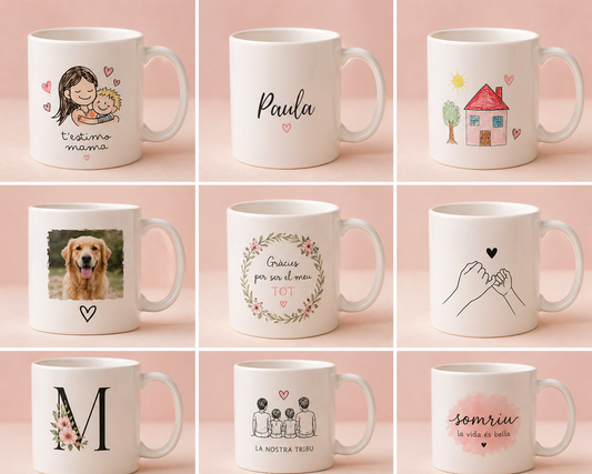 Taza Personalizada con Inicial y Nombre♡