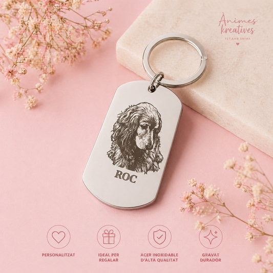 Clauer Personalitzat amb Gravat de Foto i Text ♡